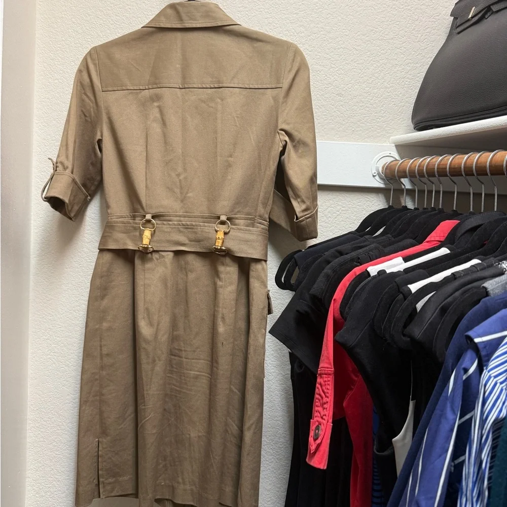 Milly Brown Utility Belted Dress - Picture 4 of 6